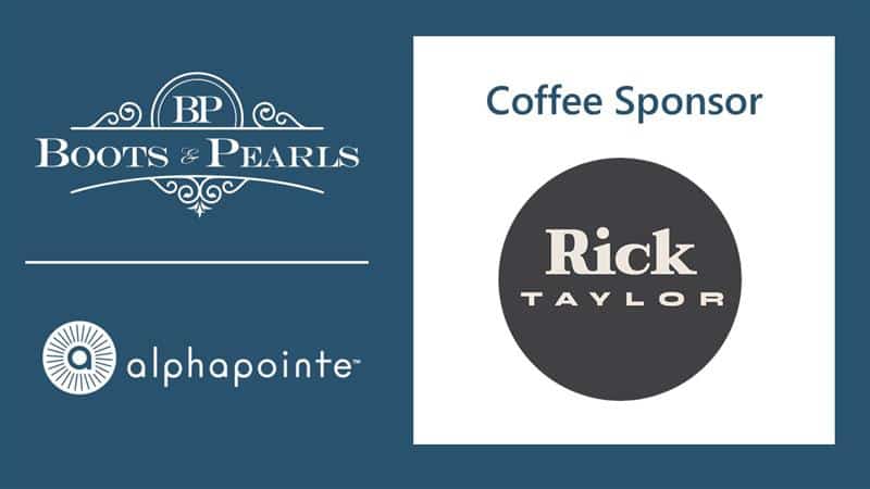 Sponsor slide: Rick Taylor, coffee sponsor