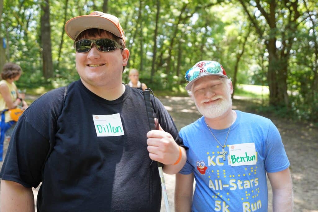 Dillon and Benton at Adventure Camp.